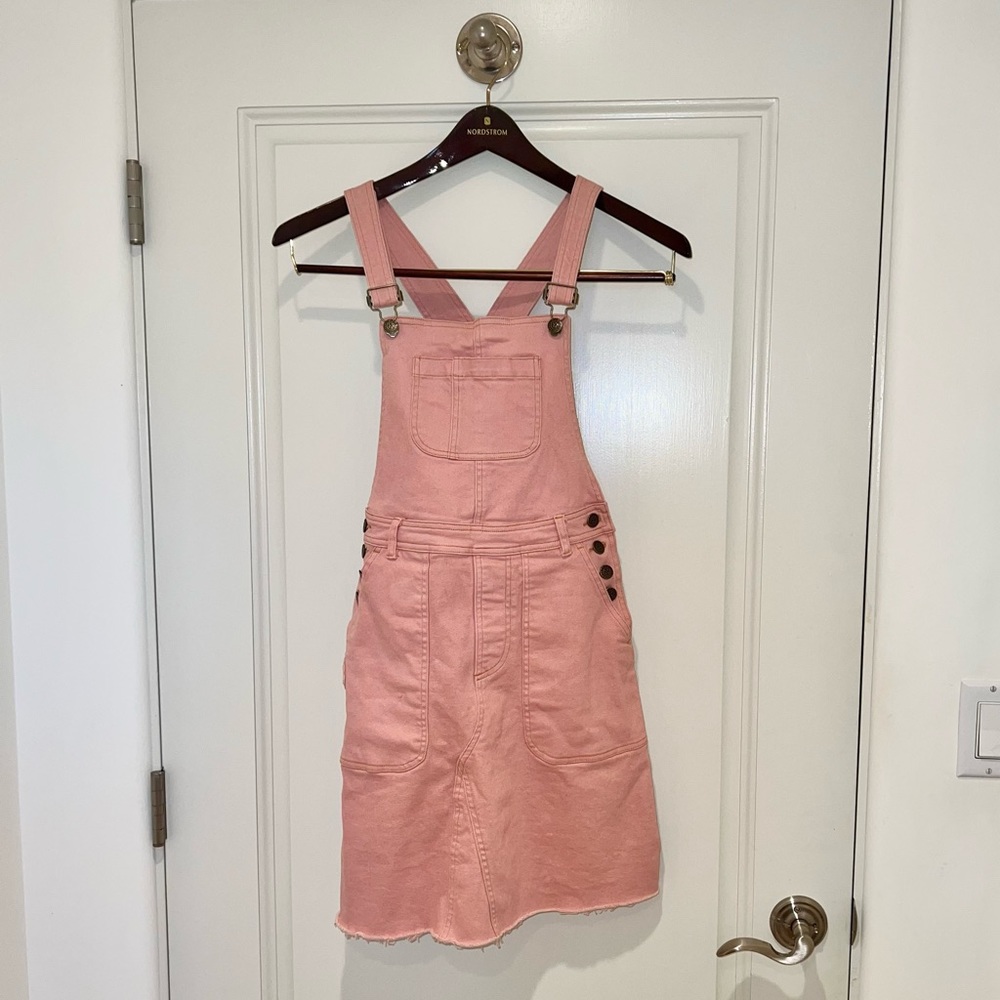Spell Designs Reimagined Candy Denim Pinafore custom cut into a mini length